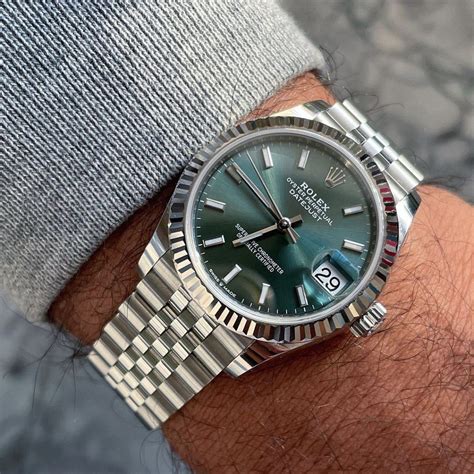 rolex date just fond vert|rolex datejust wrist watch.